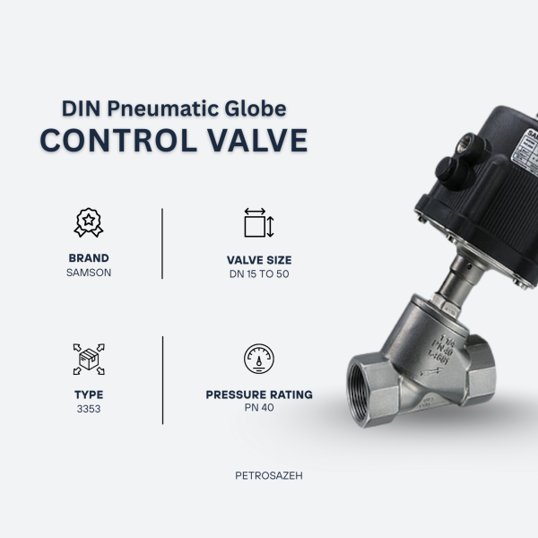Type 3353 angle seat valve DIN 600x600